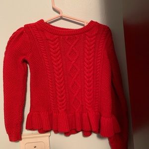 Red Girls Gap sweater